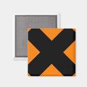 Gefahrensymbol Magnet (Vorderseite/Rückseite)