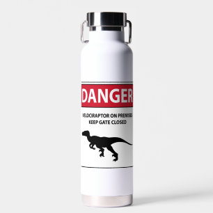 Gefahrensymbol (Raptoren) Trinkflasche