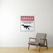 Gefahrensymbol (Raptoren) Wandteppich (Beispiel)