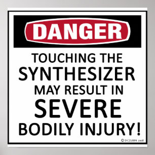 Gefahrensynthesizer Poster