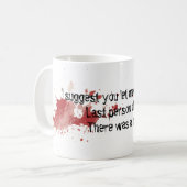 GefahrenTasse Kaffeetasse (Vorderseite Links)