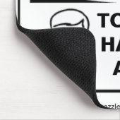 GEFAHRENTOOTS KÖNNEN AN A GESCHEHEN… MOUSEPAD (Ecke)