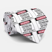 GefahrenTrombone Krawatte (Gerollt)