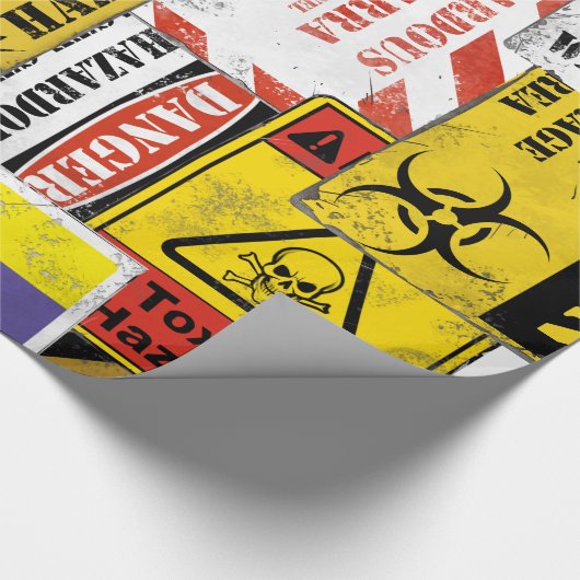 Gefahrenwarnendes Packpapier (Ecke)