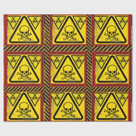 Gefahrenwarnendes Packpapier V4 (Flach)