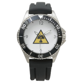 Gefahrenwarnsymbol (Radioaktivität) Armbanduhr
