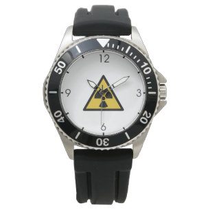 Gefahrenwarnsymbol (Radioaktivität) Armbanduhr