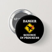 Gefahrenwissenschaft im Fortschritt - Spaß der Fur Button (Vorne & Hinten)