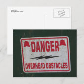 Gefahrenzeichen Postkarte (Vorne/Hinten)