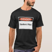 Gefahrenzeichen-Studentenpilot T-Shirt (Vorderseite)