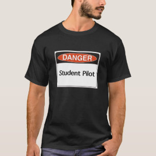 Gefahrenzeichen-Studentenpilot T-Shirt