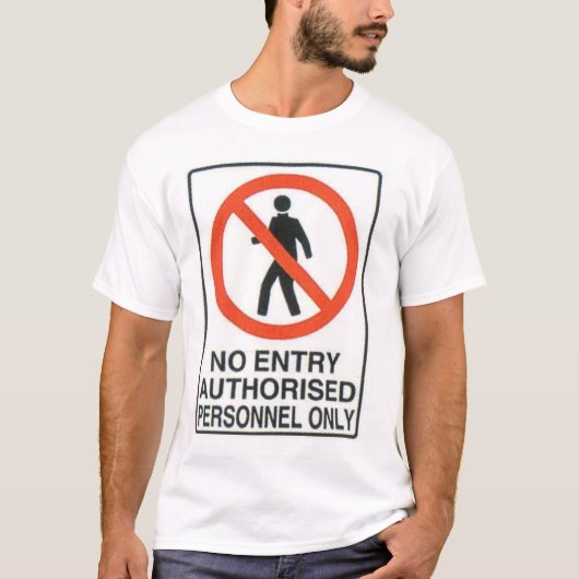 Gefahrenzeichen T-Shirt (Vorderseite)