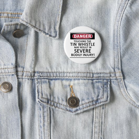 Gefahrenzinn-Pfeife Button (Beispiel)