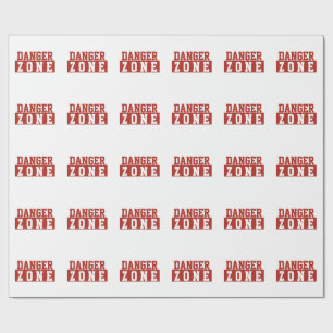 Gefahrenzone / Minimalistisches modernes schlichte Geschenkpapier