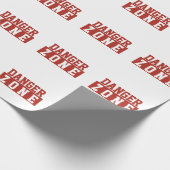 Gefahrenzone / Minimalistisches modernes schlichte Geschenkpapier (Ecke)