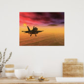 Gefahrenzone Poster (Küche)