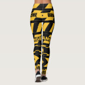 Gefahrenzonen-Vorsichtband-Entwurfs-Leggings Leggings (Rückseite)