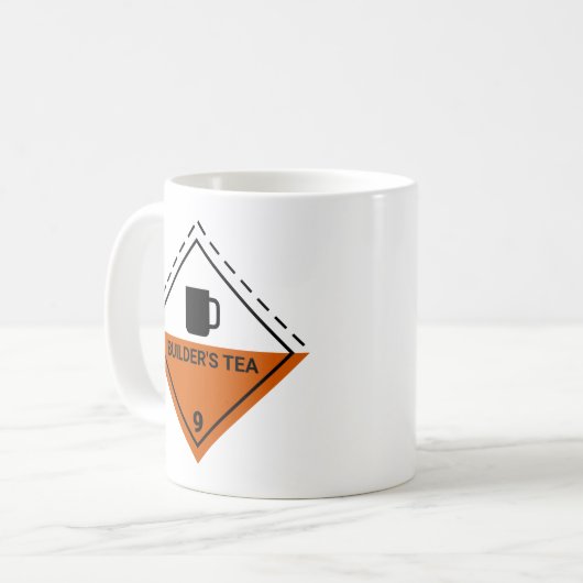 Gefährlich - Bautee Kaffeetasse (Vorderseite Links)