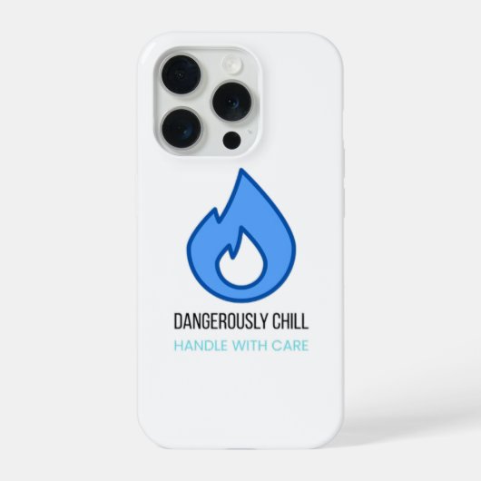 Gefährlich Chillig – Eis & Feuer iPhone Hülle (Rückseite)