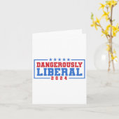 Gefährlich liberale Schwäche Versagt Stimmabgabe Karte (Gelbe Blume)