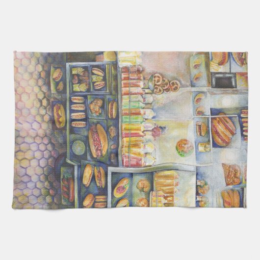 gefährlich Nah Geschirrtuch (Horizontal)