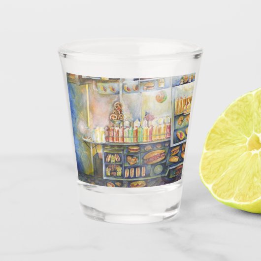 gefährlich Nah Schnapsglas (Vorderseite)