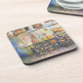 gefährlich Nah zum Spaß Getränkeuntersetzer (Linke Seite)