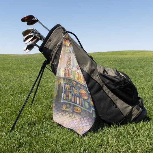 gefährlich Nah zum Spaß Golfhandtuch (Gras)