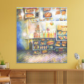 gefährlich Nah zum Spaß Leinwanddruck (Insitu (Wohnzimmer))