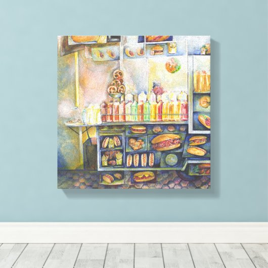 gefährlich Nah zum Spaß Leinwanddruck (Insitu (Holzboden))