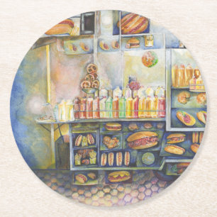 gefährlich Nah zum Spaß Runder Pappuntersetzer