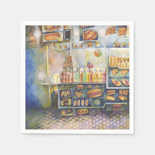 gefährlich Nah zum Spaß Serviette (Vorderseite)