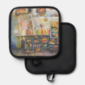 Gefährlich Nah zum Spaß Topflappen (Vorderseite/Rückseite)