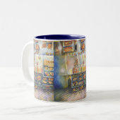 gefährlich Nah zum Spaß Zweifarbige Tasse (Vorderseite Links)