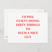 GEFÄHRLICH POSTKARTE (Vorne/Hinten)