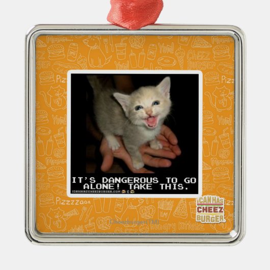 Gefährlich Silbernes Ornament (Vorne)