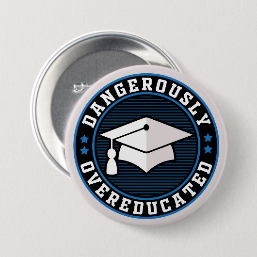 gefährlich übergebildet button (Vorne & Hinten)