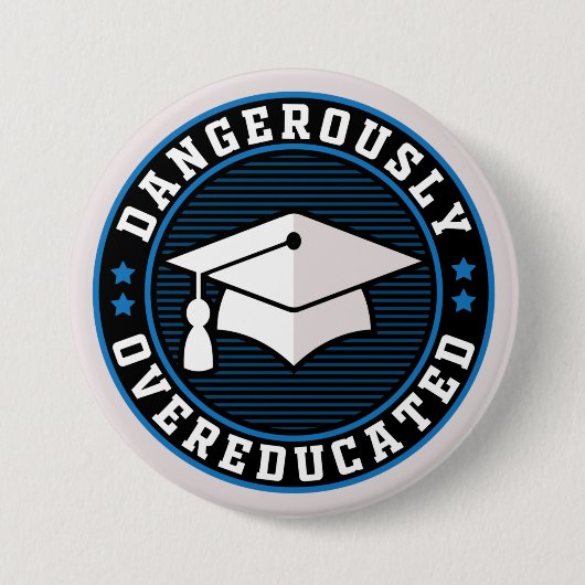 gefährlich übergebildet button (Vorderseite)