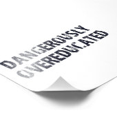 gefährlich übergebildet fotodruck (Ecke)