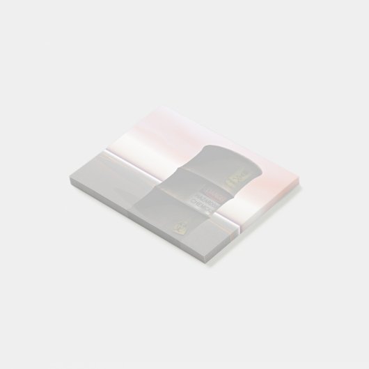 Gefährliche Chemikalien Post-it Klebezettel (angewinkelt)