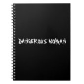 "GEFÄHRLICHE FRAU" Notizbuch Notizblock (Vorderseite)