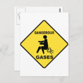 Gefährliche Gase Postkarte (Vorne/Hinten)