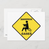Gefährliche Gase Postkarte (Vorne/Hinten)