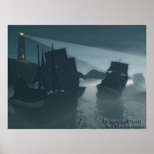 Gefährliche Gewässer Poster (Vorne)