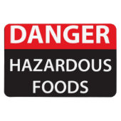 Gefährliche Lebensmittel Magnet (Horizontal)