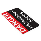 Gefährliche Lebensmittel Magnet (Rechte Seite)