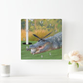 Gefährliche Lüge, Gator, Golfer-Uhr Quadratische Wanduhr (Zuhause)