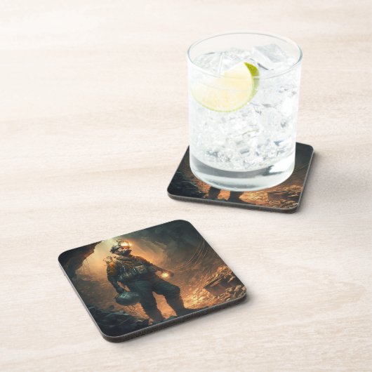 Gefährliche Minen Getränkeuntersetzer (Rechte Seite)