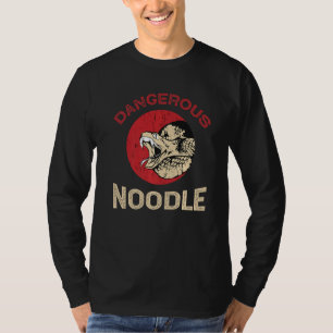 Gefährliche Nudel, Hobby-Schlange, Schlangenwitz, T-Shirt