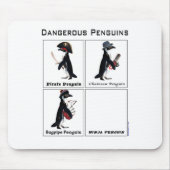 gefährliche Pinguine Mousepad (Vorne)